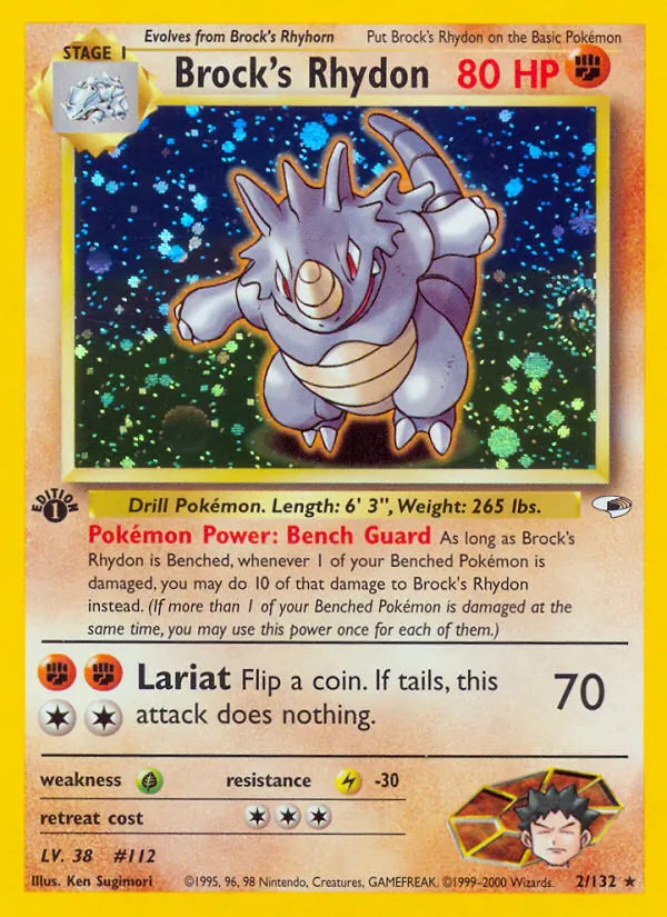 Brock's Rhydon, Gym Booster 1: Leaders' Stadium