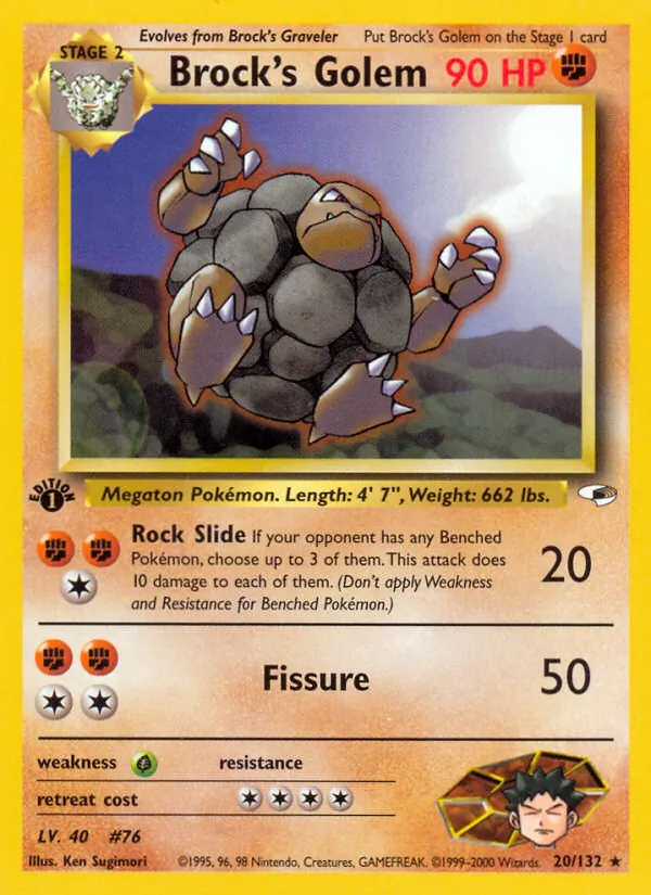 Brock's Golem, Gym Booster 1: Leaders' Stadium