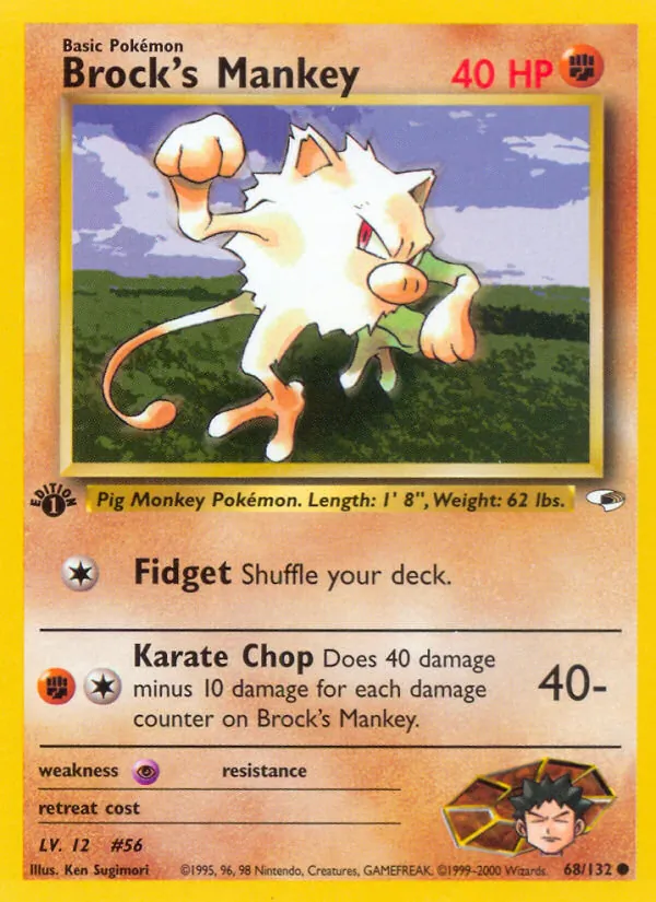 Brock's Mankey, Gym Booster 1: Leaders' Stadium