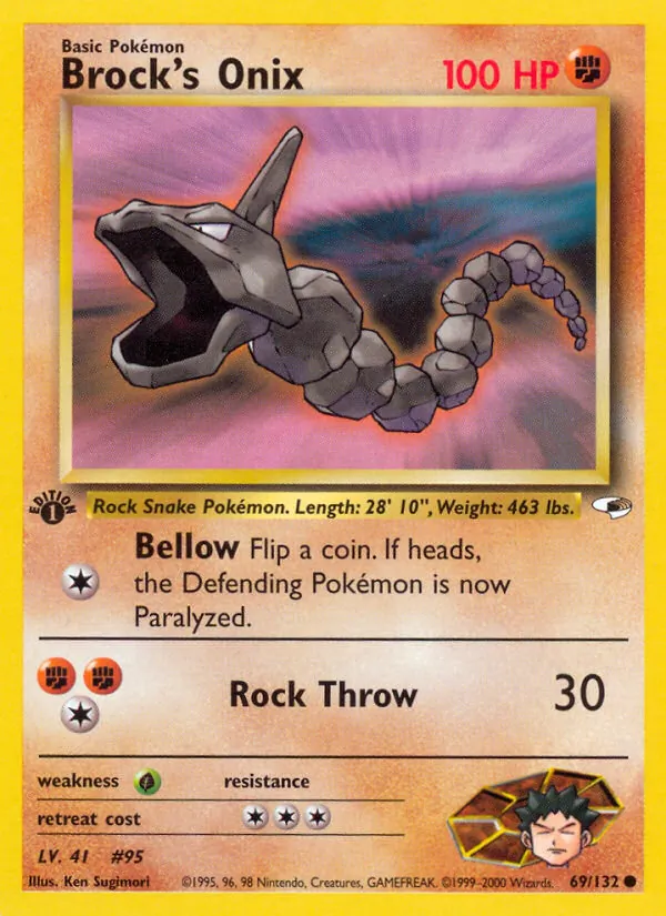 Brock's Onix, Gym Booster 1: Leaders' Stadium