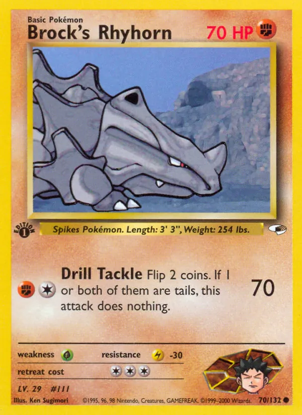 Brock's Rhyhorn, Gym Booster 1: Leaders' Stadium