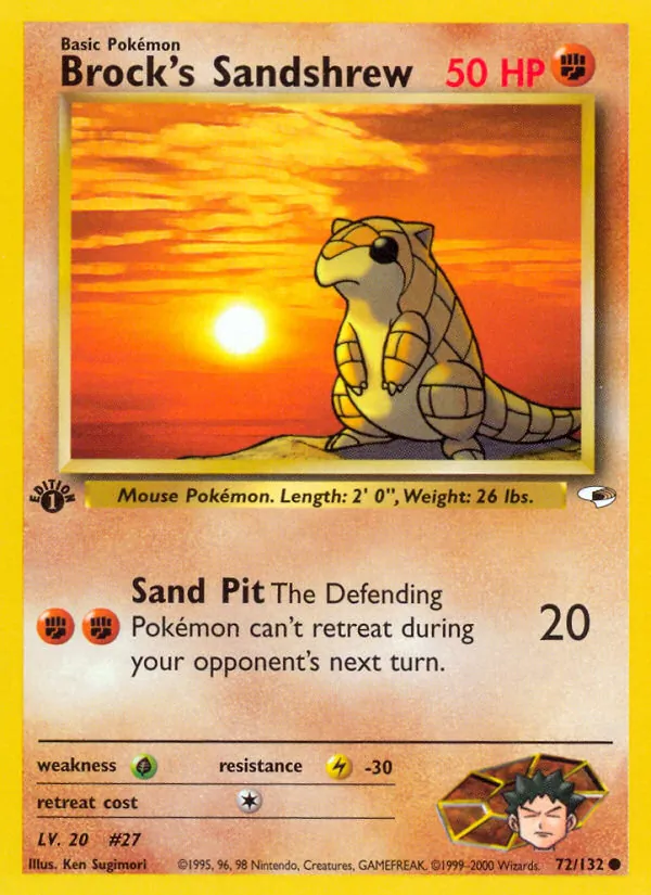 Brock's Sandshrew, Gym Booster 1: Leaders' Stadium