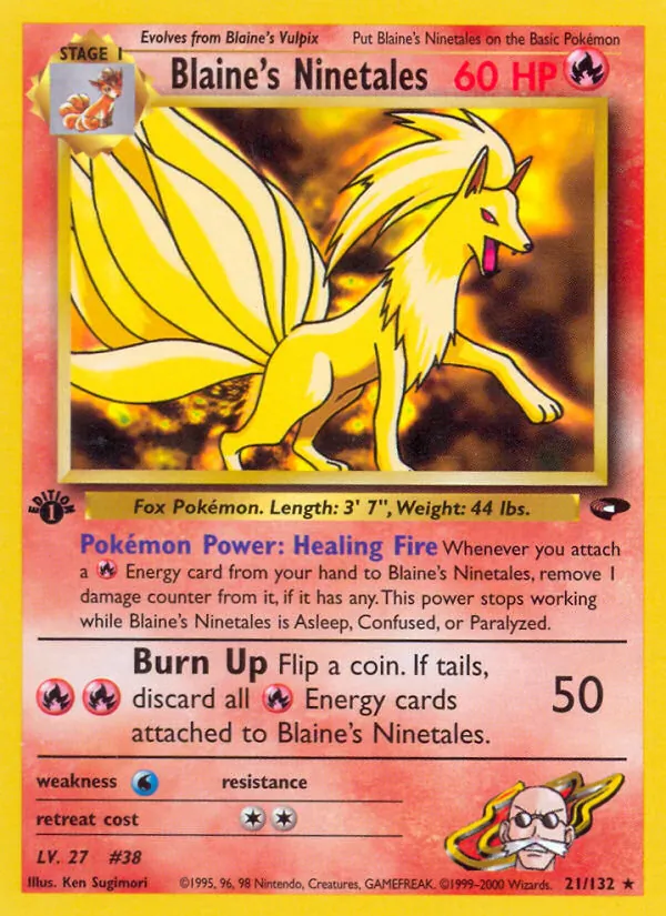 Blaine's Ninetales, Gym Booster 2: Challenge from the Darkness