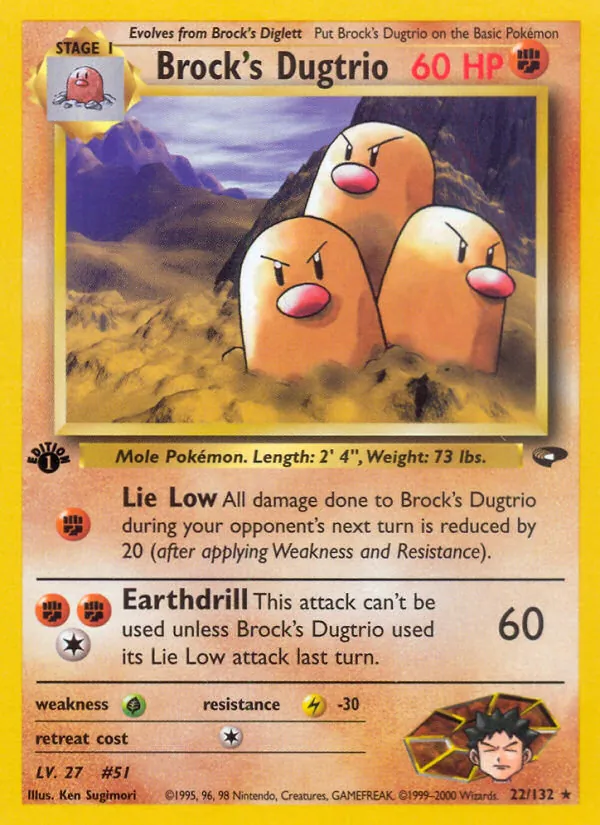 Brock's Dugtrio, Gym Booster 2: Challenge from the Darkness
