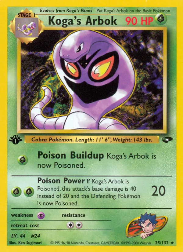Koga's Arbok, Gym Booster 2: Challenge from the Darkness