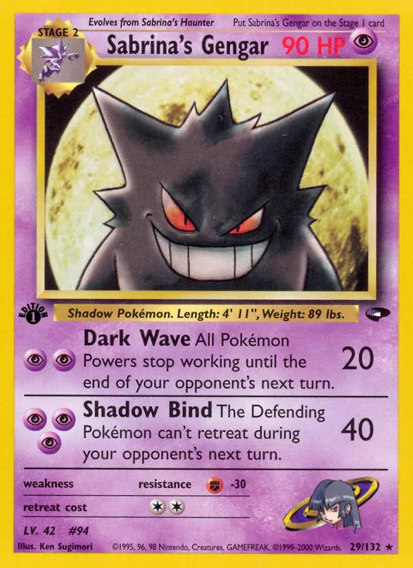Sabrina's Gengar, Gym Booster 2: Challenge from the Darkness
