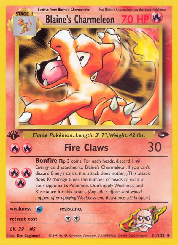 Blaine's Charmeleon, Gym Booster 2: Challenge from the Darkness