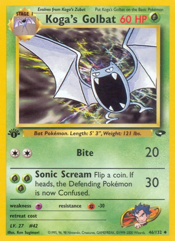 Koga's Golbat, Gym Booster 2: Challenge from the Darkness