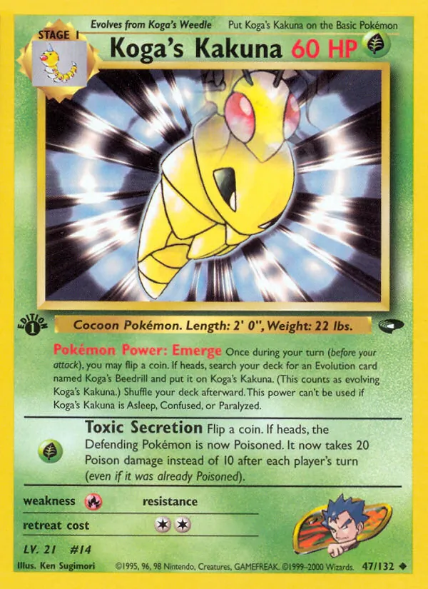 Koga's Kakuna, Gym Booster 2: Challenge from the Darkness