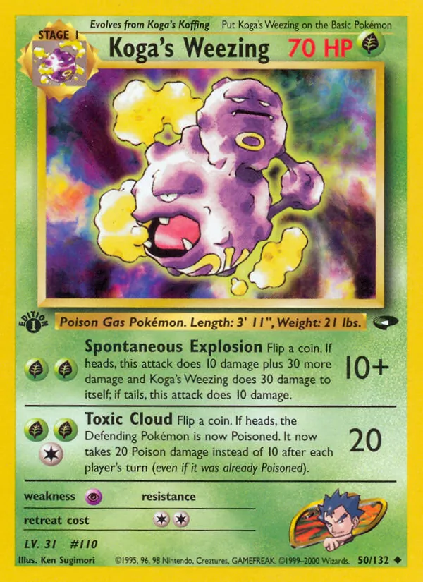 Koga's Weezing, Gym Booster 2: Challenge from the Darkness