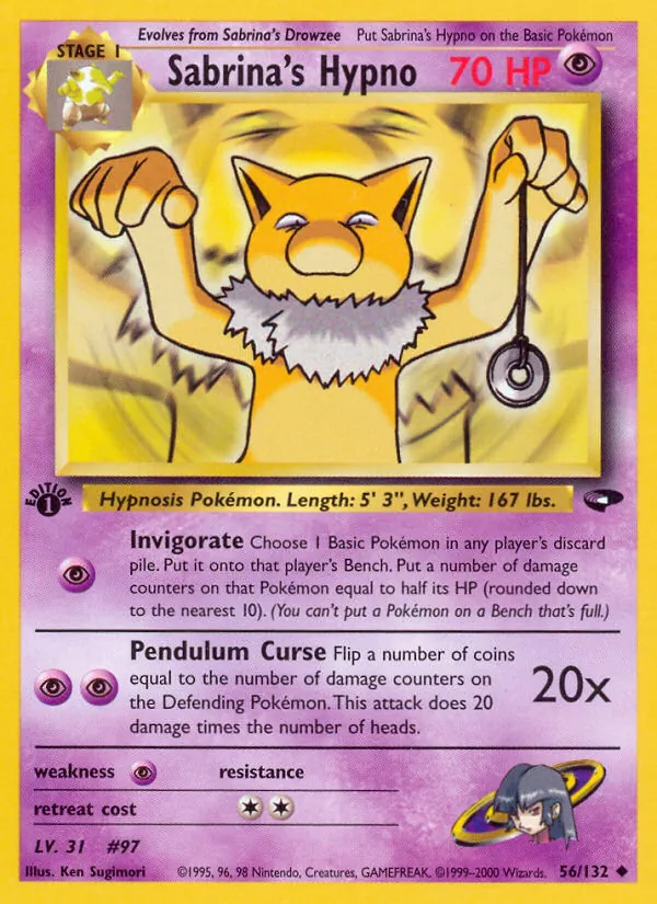 Sabrina's Hypno, Gym Booster 2: Challenge from the Darkness