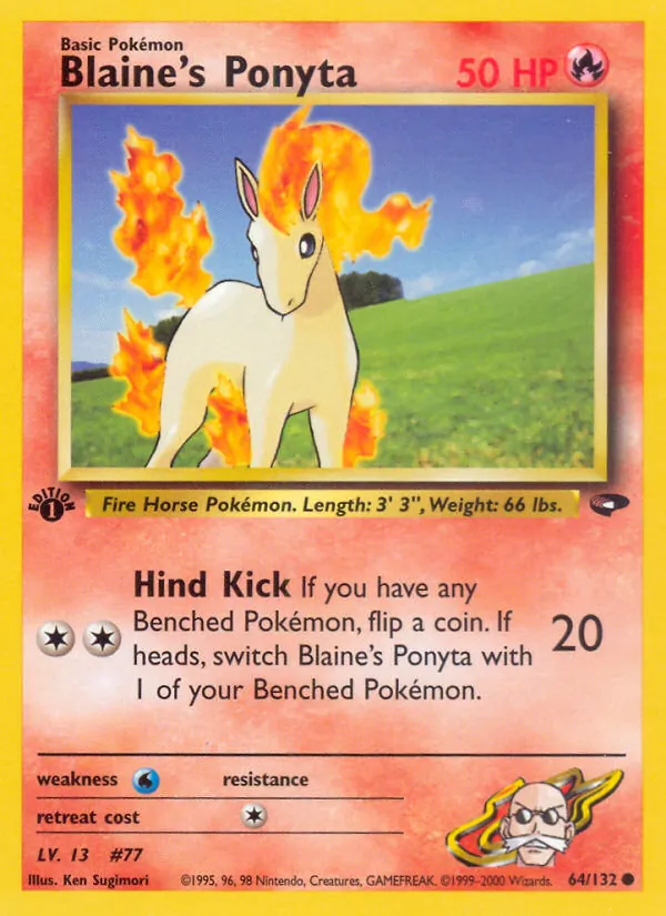 Blaine's Ponyta, Gym Booster 2: Challenge from the Darkness