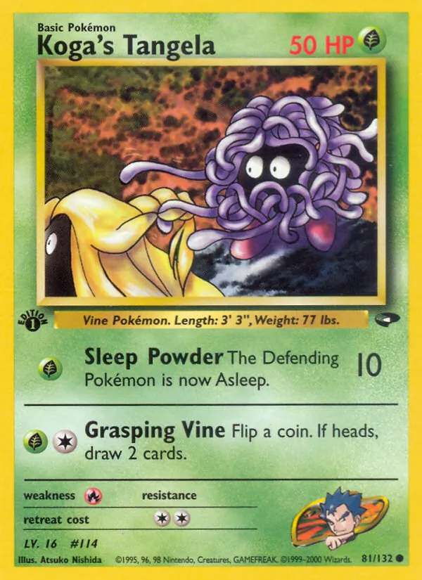 Koga's Tangela, Gym Booster 2: Challenge from the Darkness