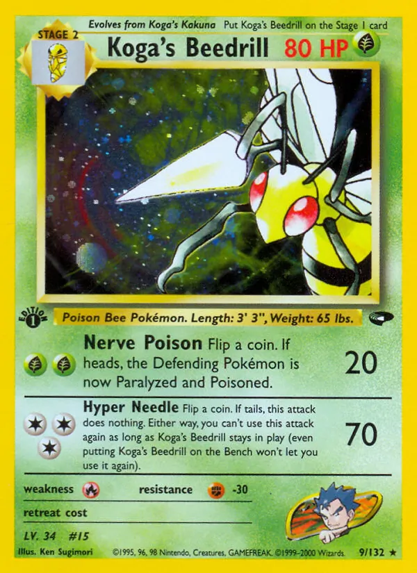 Koga's Beedrill, Gym Booster 2: Challenge from the Darkness