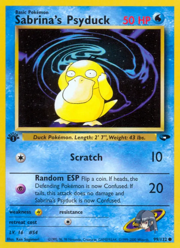 Sabrina's Psyduck, Gym Booster 2: Challenge from the Darkness